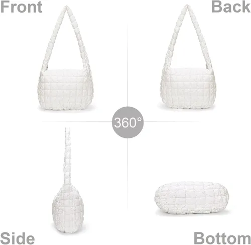 Vista 3 de Bolsa acolchada para mujer, bolsa acolchada ligera, bolsa acolchada para el hombro