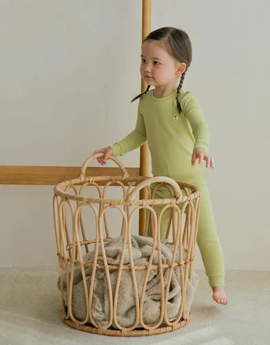 Vista 3 de moimoln Pajamas Set 6M-5Y Solid Ribbed Unisex Baby & Toddler, Soft Viscose, Snug-Fit, Everyday Sleepwear