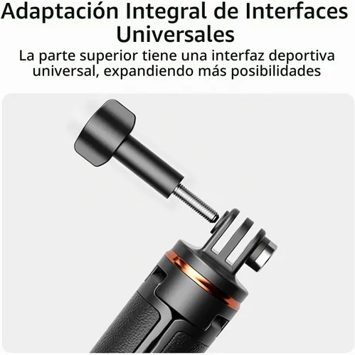 Vista 6 de Trípode extensible Selfie Stick para DJI OSMO Pocket 3/Action 4 Longitud Varilla de extensión ajustable con cardán para Insta360 ONE X3 / X2 Action