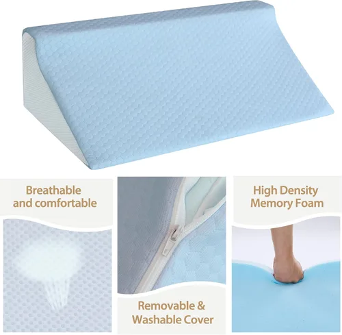Vista 3 de Almohada de cuña para dormir de lado, soporte de posicionamiento corporal Back and Leg Support, Body Positioning, Pregnancy Support, Ankle