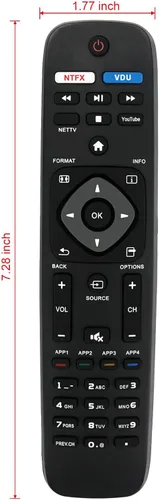 Vista 9 de Nuevo reemplazo remoto apto para Philips Smart TV NH500U NH500UW NH503UP 55PFL5602 50PFL5602 43PFL5602 75PFL6601 32PFL4902 40PFL4901 43PFL4901