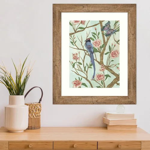 Vista 5 de Amanti Art Lienzo decorativo para pared enmarcado de 24 x 20 pulgadas, delicada Chinoiserie I de Melissa Wang, arte de pared de animales, decoración