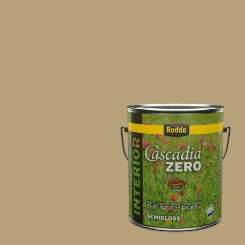Vista 170 de Rodda Paint CASCADIA ZERO - Pintura plana e imprimación para interiores en uno, cuarto de galón, piel bronceada