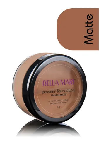 Vista 18 de Bella Mari - Base de maquillaje mineral natural en polvo, cariñosa (fresca); 0.2 onzas