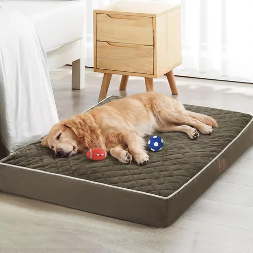 Vista 8 de WNPETHOME Camas ortopédicas XL para perros grandes, impermeables, extra grandes, con funda extraíble y lavable, cama para jaula de perro