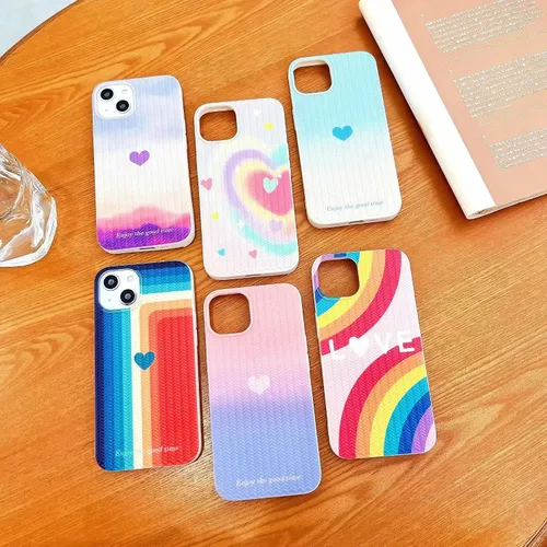 Vista 6 de Funda compatible con iPhone 12 Pro Max con forma de corazón para mujeres y niñas, diseño femenino estético, delgada, a prueba de golpes, de Nube