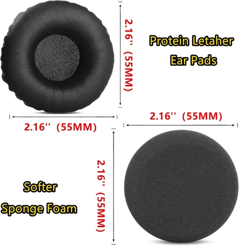 Vista 5 de Almohadillas de espuma compatibles con VXI BlueParrott B250-XT Plus B250XT B150 Kit de almohadillas de repuesto para auriculares/micrófono, 6 piezas