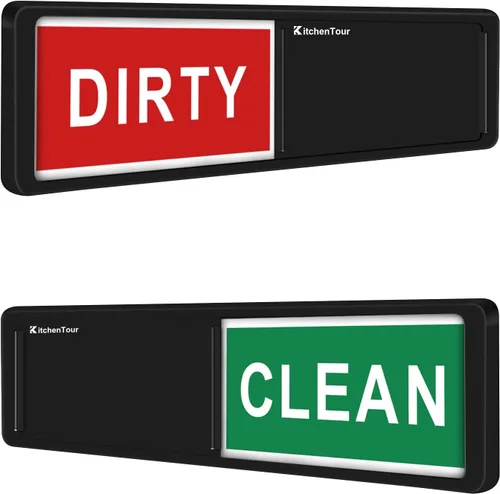 Vista 9 de Imán magnético para lavavajillas Clean Dirty de KitchenTour, imán de acero inoxidable premium Clean Dirty para lavavajillas, divertido, imán fuerte