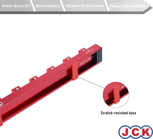 Vista 6 de JCK Organizador de Dados de Aluminio de Calidad Profesional (Dado de 1/2") con tira de diseño especial y pernos de posicionamiento giratorio de 360