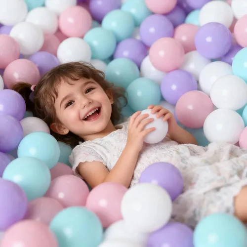 Vista 4 de GOGOSO Bolas para corral de bolas para niños pequeños sin ftalatos, sin BPA, no tóxicas, a prueba de aplastamiento, de plástico suave, bolas