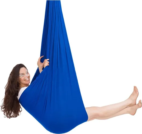 Vista 23 de Columpio sensorial para interiores con autismo y terapia para niños, hamaca colgante para niños y adolescentes con TDAH autista y Asperger
