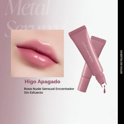 Vista 3 de LIP-PRESSION Metal Serum Gloss Brillo coreano para labios (higo mudo)