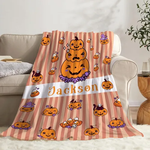 Vista 23 de Cute Ghosts - Manta de bebé personalizada para recién nacido, regalos para Halloween y Navidad, 40 x 30 pulgadas