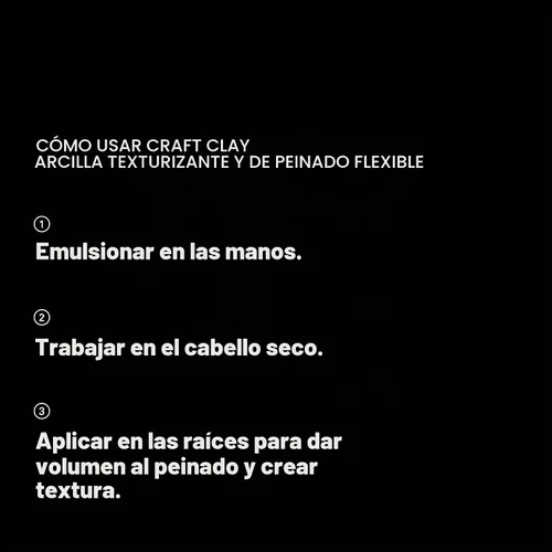 Vista 5 de Sebastian Craft arcilla remoldable mate texturizer Unisex, 1.7 onzas Arcilla para peinar el cabello para una sujeción natural 1.7 oz