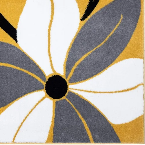 Vista 6 de LUXE WEAVERS 9242 Victoria - Alfombra moderna floral amarilla de 5 x 7
