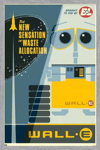 Vista 13 de Trends International Disney Pixar Wall-E - Póster de pared New Sensation, 14.72 x 22.37 pulgadas, versión enmarcada de madera de granero