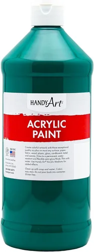Vista 87 de Handy Art Pintura acrílica, juego de 12 colores, botellas de 16 onzas, acrílico líquido para estudiantes semibrillante, consistencia de flujo