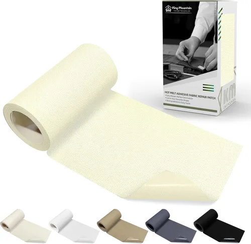 Vista 21 de KING MOUNTAIN Parche de lona para planchar, 3 x 60 pulgadas, parche de reparación de tela 100% algodón impermeable, utilizado para varios sofás