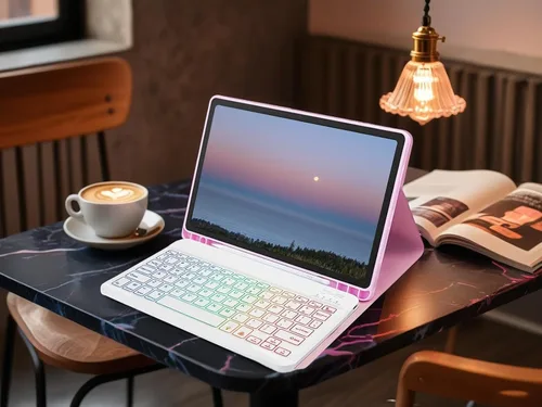 Vista 5 de Funda de teclado para Samsung Galaxy Tab A9 de 8,7 pulgadas