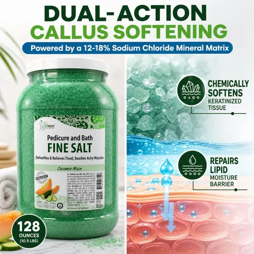 Vista 2 de SPA REDI - Remedio de Inmersión para Pies y Sal Fina de Baño de Pepino y Melón, 3.79 L - Hecho con Sales del Mar Muerto, Aceite de Argán, Aceite
