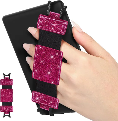 Vista 24 de MoKo Correa de mano suave para Kindle eReaders Fire Tablet de 6-8" Kindle/Kobo/Voyaga/Lenovo/Sony Kindle E-Book Tablet, Correa de mano versátil