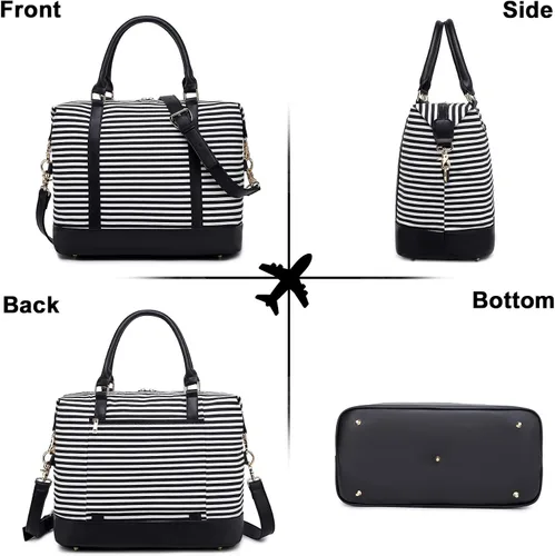Vista 2 de CAMTOP- Bolso de viaje para mujer, de lona, para equipaje de mano), 6050