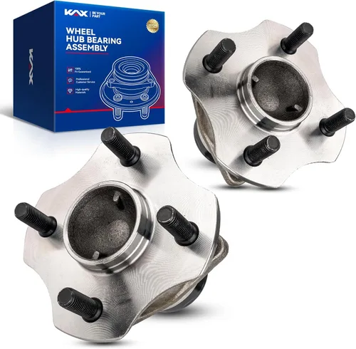 Vista 25 de KAX 510063 Rodamiento de rueda delantera compatible con Toyota Camry 2004-2017, Ford Edge 2007-2014, Toyota Sienna 2004-2010, conjunto de cubo