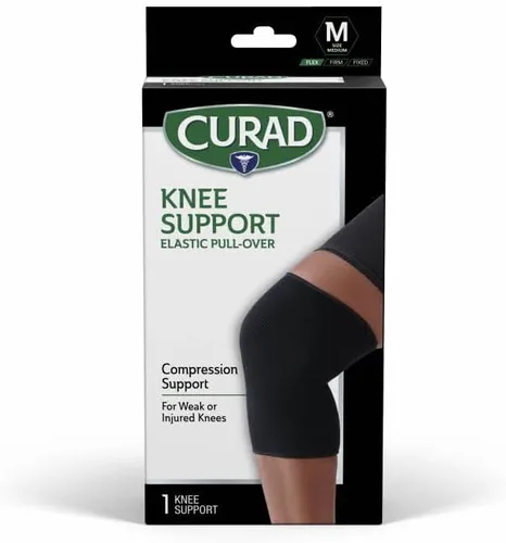 Vista 12 de CURAD Soporte de Rodilla para Hombres y Mujeres, Elástico, de Ponerse por Encima, Rodillera para Dolor de Rodilla al Correr, Rodillera Deportiva