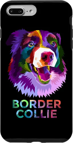 Vista 9 de Funda para iPhone 14 Colorida Mighty Border Collie de raza de perro