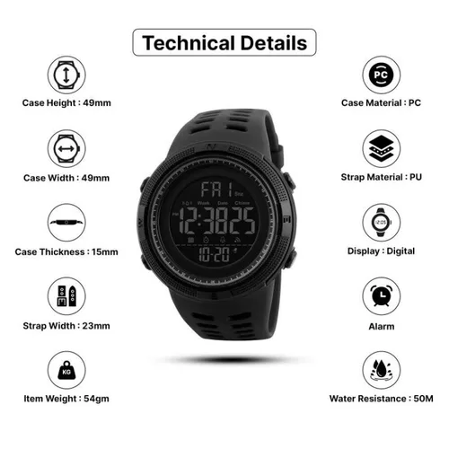Vista 4 de RELOJ DEPORTIVO BISEL PANTALLA DIGITAL