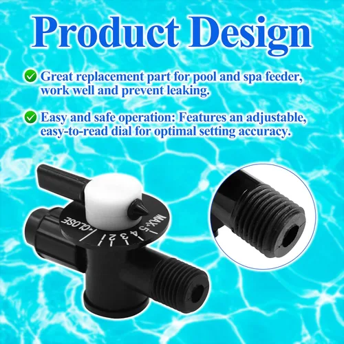 Vista 4 de R172060 Válvula de control de 1/4 pulgada con tuerca apta para alimentador automático del arco iris Compatible con alimentador automático