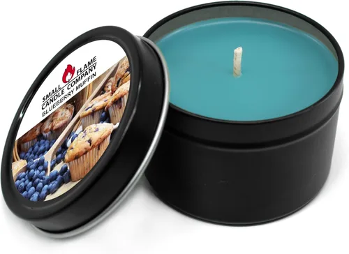 Vista 15 de Vela de soja de coco natural hecha a mano de Small Flame Candle Company (frambuesa y vainilla negra)