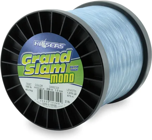Vista 39 de HI-SEAS Grand Slam - Sedal de pesca de monofilamento, fuerte y resistente a la abrasión, en agua dulce y salada transparente, rosa, verde, azul