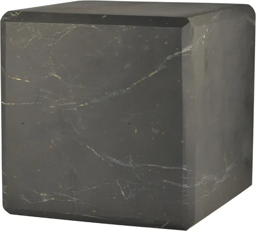 Vista 18 de Shungite World Cubo de shungite auténtico pulido de 1.18 pulgadas / 1.18 pulgadas, cristal curativo natural, cubo negro real, protección