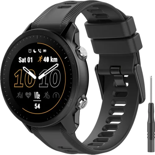 Vista 3 de Correa de silicona suave compatible con Garmin Forerunner 955/Forerunner 945/Forerunner 935/Instanct 2/Instanct/Descent G1/Fenix 6/Fenix 6 Pro/Fenix
