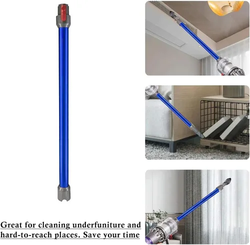 Vista 5 de Varita de repuesto de liberación rápida compatible con aspiradora inalámbrica Dyson V15 V11 V10 V7 V8 (azul)