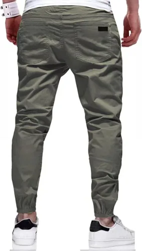 Vista 2 de Pantalones casuales para correr al aire libre para hombre, pantalones de entrenamiento ajustados para correr, pantalones deportivos para senderismo