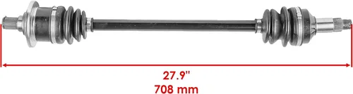 Vista 2 de Caltric Eje de articulación CV delantero derecho compatible con Arctic Cat Prowler XTZ 1000 2009-2014