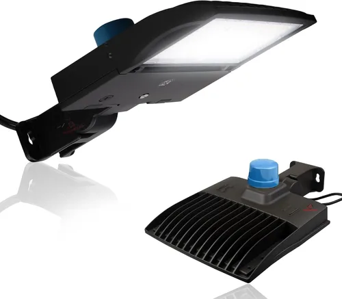 Vista 16 de RuggedGrade Vatiaje de luz LED NextGen IV de 100 W para estacionamiento Negro
