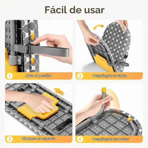Vista 4 de [Usado] APEXCHASER Mesa pequeña de la tabla de planchar, mini tablero plegable del Gris