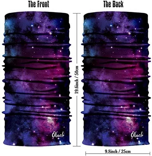 Vista 3 de Obacle Bandana sin costuras, máscara facial rave, para mujeres y hombres, para protección contra el polvo, el viento y el sol