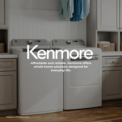 Vista 9 de Secadora eléctrica de carga frontal Kenmore de 7.0 pies cúbicos - con protector para reducir arrugas y estática - Secado con sensor inteligente