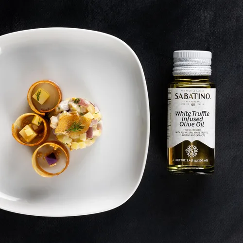 Vista 2 de Sabatino Tartufi Aceite de oliva infundido, trufa blanca, 3.4 onzas (paquete de 2)