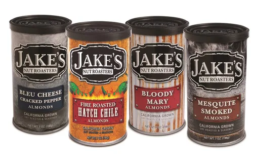 Vista 17 de Jake's Nut Roasters - Almendras para barbacoa (paquete de 2) almendras sazonadas tostadas secas enteras - Bocadillo alto en proteínas con sabor a