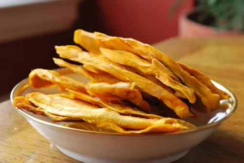 Vista 6 de Rebanadas de mango seco natural (1 libra), sin azúcar ni conservantes añadidos, totalmente naturales, deliciosa dulzura ácida, se compara con mango