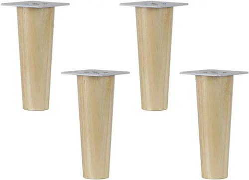 Vista 6 de Solid Wood Oak Furniture Legs,Sofa Legs,Coffee Table Legs,Cupboard Feet,Tapered Replacement Legs for TV Cabinets,Dressing Tables,Bookcase,Bench,with