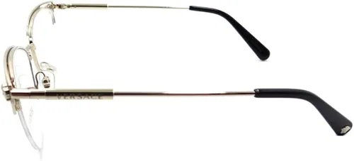 Vista 2 de Versace VE 1280 1252 - Lentes de ojo de gato de metal dorado pálido de 2165in