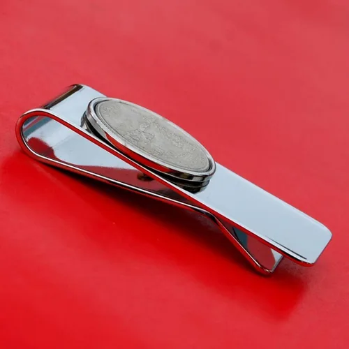 Vista 5 de US 2009 D.C. & U.S. Territories American Samoa Quarter BU Uncirculated Coin Solid Brass Silver Tone Money Clip New - High Quality