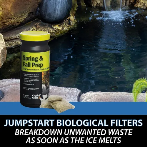 Vista 4 de CrystalClear Spring & Fall Prep – Bacterias naturales de agua fría con cebada – 12 paquetes de golosinas de hasta 12,000 galones