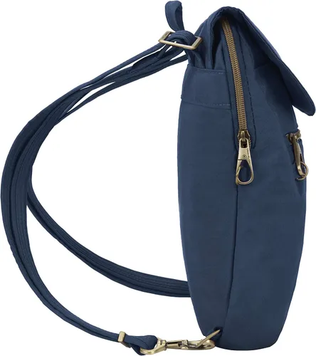 Vista 12 de Travelon Mochila delgada antirrobo para mujer, Ocean, talla única , Travelon Mochila delgada antirrobo Signature
